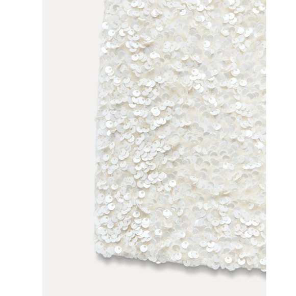 Zara SEQUIN MINI SKIRT ZW COLLECTION - Picture 7 of 7